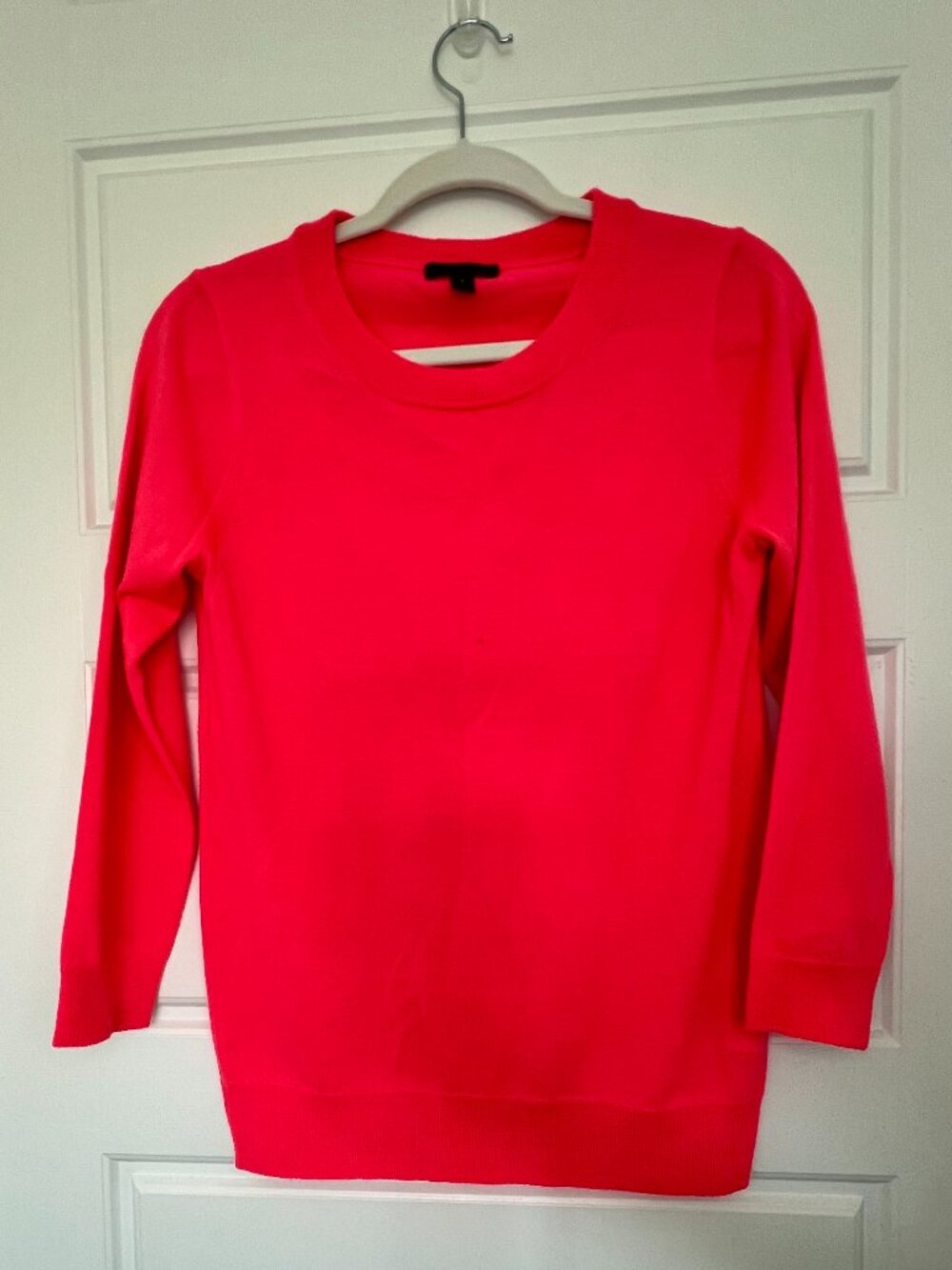 J.Crew 100% Merino Wool Sweater Womens S Small Pink Crewneck Lightweight